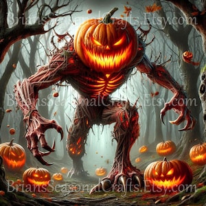 Halloween Kürbis Monster