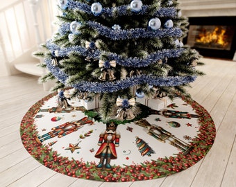 Round Tree Skirt - Nutcrackers