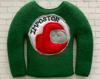 Among Us Elf Sweater - Etsy
