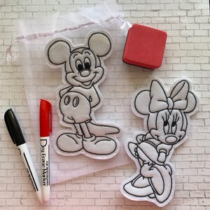 Reusable Mouse Coloring Activity / Dry Erase / Easter Basket Filler / Boys and Girls / Toddler and Kids