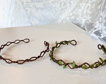 Couronne de fleurs à faire soi-même, Base de couronne vigne, Coiffe de mariée, Faire votre propre couronne, Projet créatif pour fille, Accessoire de mariage, Halo, Shower nuptiale