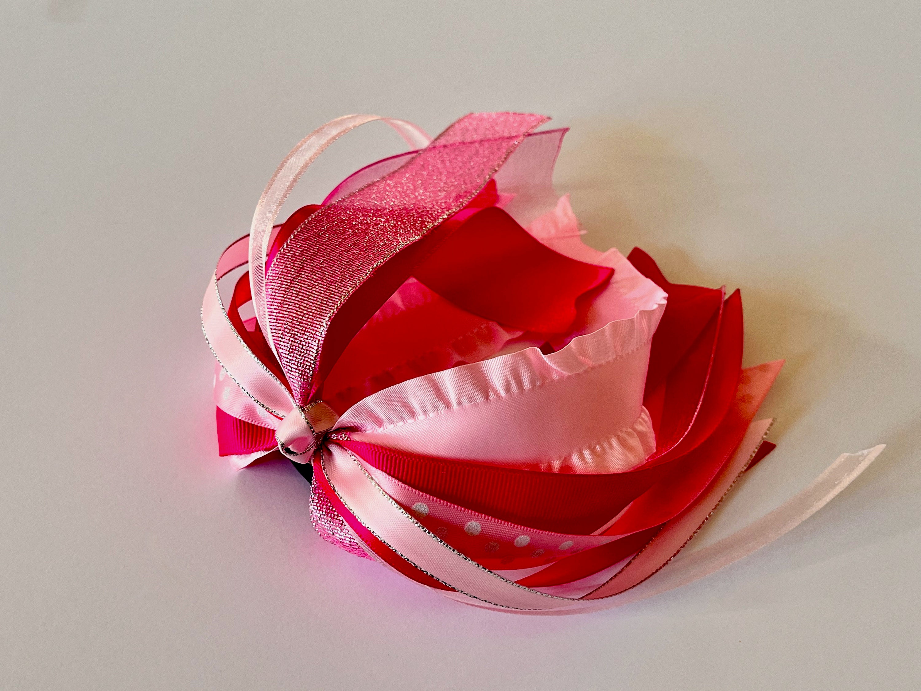 Rosa Schleifen-Haarband Für Brustkrebs-Bewusstsein – Mit Strass, Elastisch, 17,8 Cm