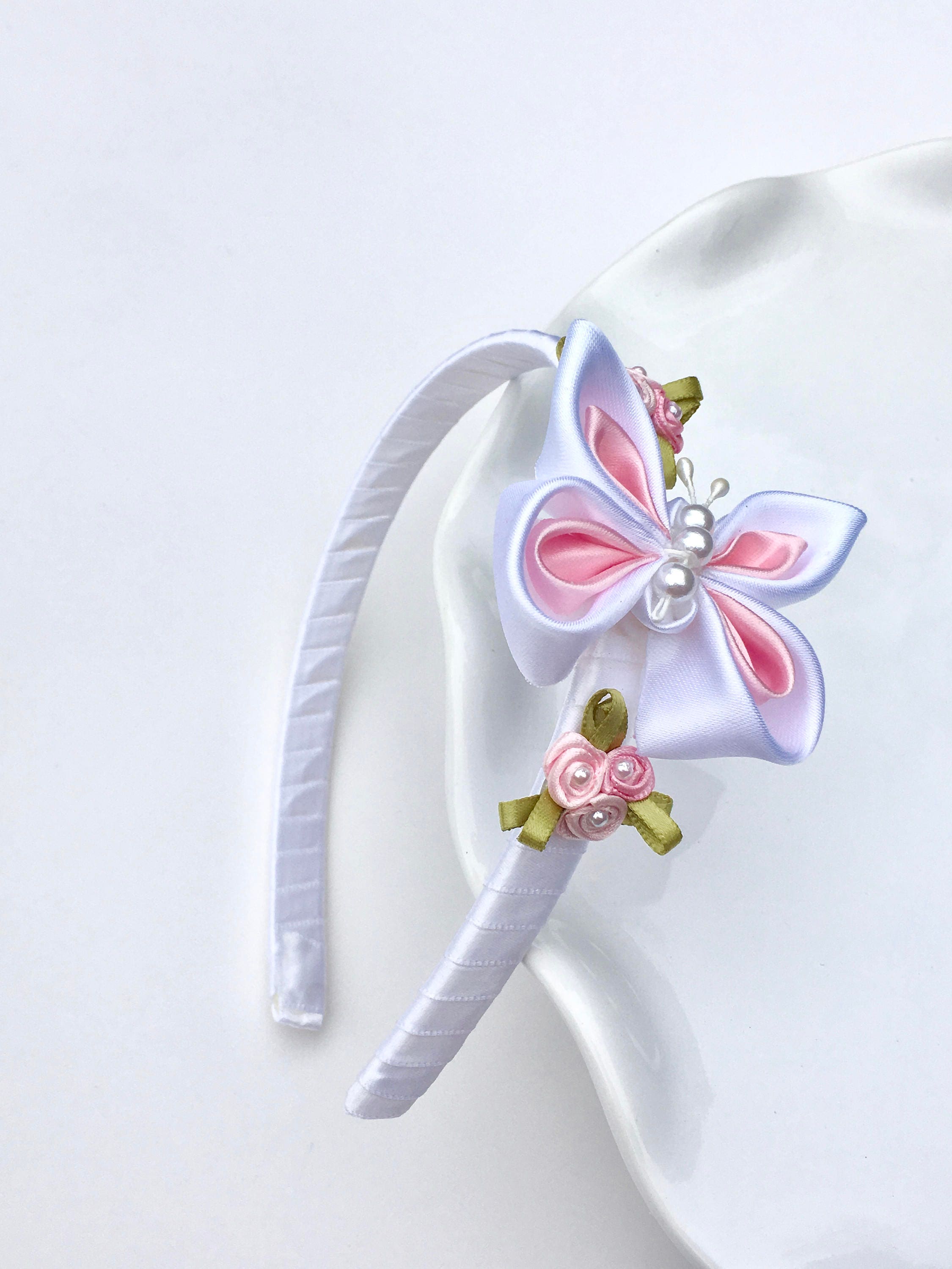 ヘアアクセサリー ADAUL Qia ribbon scrunchy & hairband set white Amazon.com : Aopwsrlyi 3 Pcs Cute Bow Hair Band and