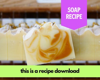 Soap Recipe: Lavender Lemongrass, Beginner Friendly, Cold Process Soap, Recipe by Muddy Mint