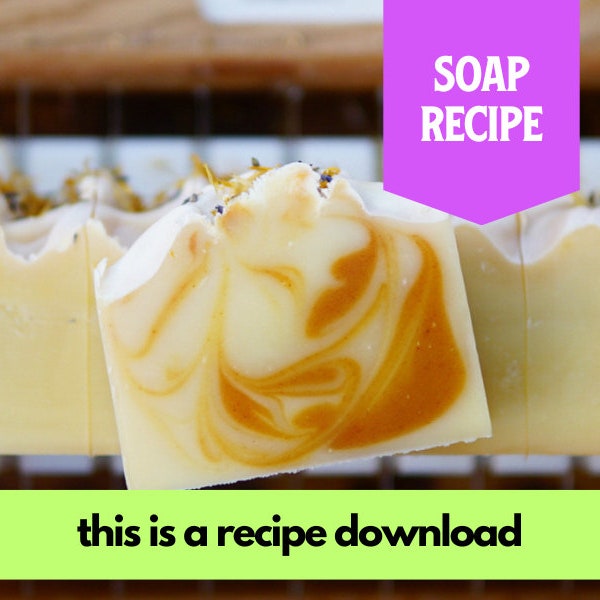 Soap Recipe: Lavender Lemongrass, Beginner Friendly, Cold Process Soap, Recipe by Muddy Mint