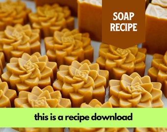 Soap Recipe: Face Soap Base Recipe + SEVEN Variations! Beginner Friendly (RECIPE ONLY!), Cold Process Soap, Recipe by Muddy Mint