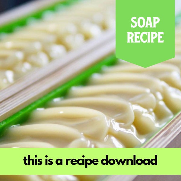 Soap Recipe: Coconut Lime Soap, Intermediate (RECIPE ONLY!), Cold Process Soap, Recipe by Muddy Mint