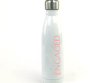 Does This Ring Make Me Look Engaged Water Bottle,Fiance Water Bottle,Sweating For The Wedding,Bride to Be Water Bottle Glitter Water Bottle