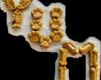 Golosinas caseras de mantequilla de maní orgánica para perros grandes de 4 onzas o más