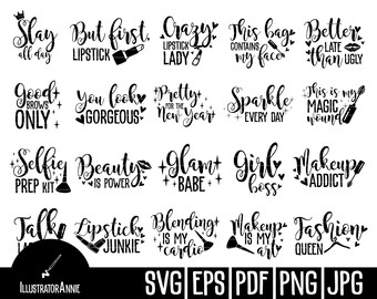 Makeup Bag Svg Etsy
