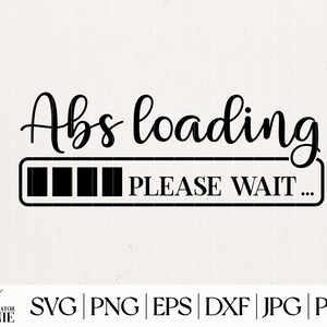 K&ouml;nnte beinhalten: Schwarzwei&szlig;es Grafikdesign mit dem Text "Abs loading" und einer Fortschrittsanzeige mit der Aufschrift "Bitte warten..."