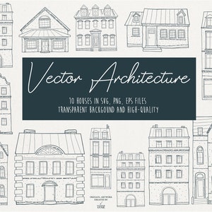 Vector Architecture - Hygge Houses - SVG Hygge - SVG House Bundle - Architecture SVG Bundle - Scenery Art - Commercial Use