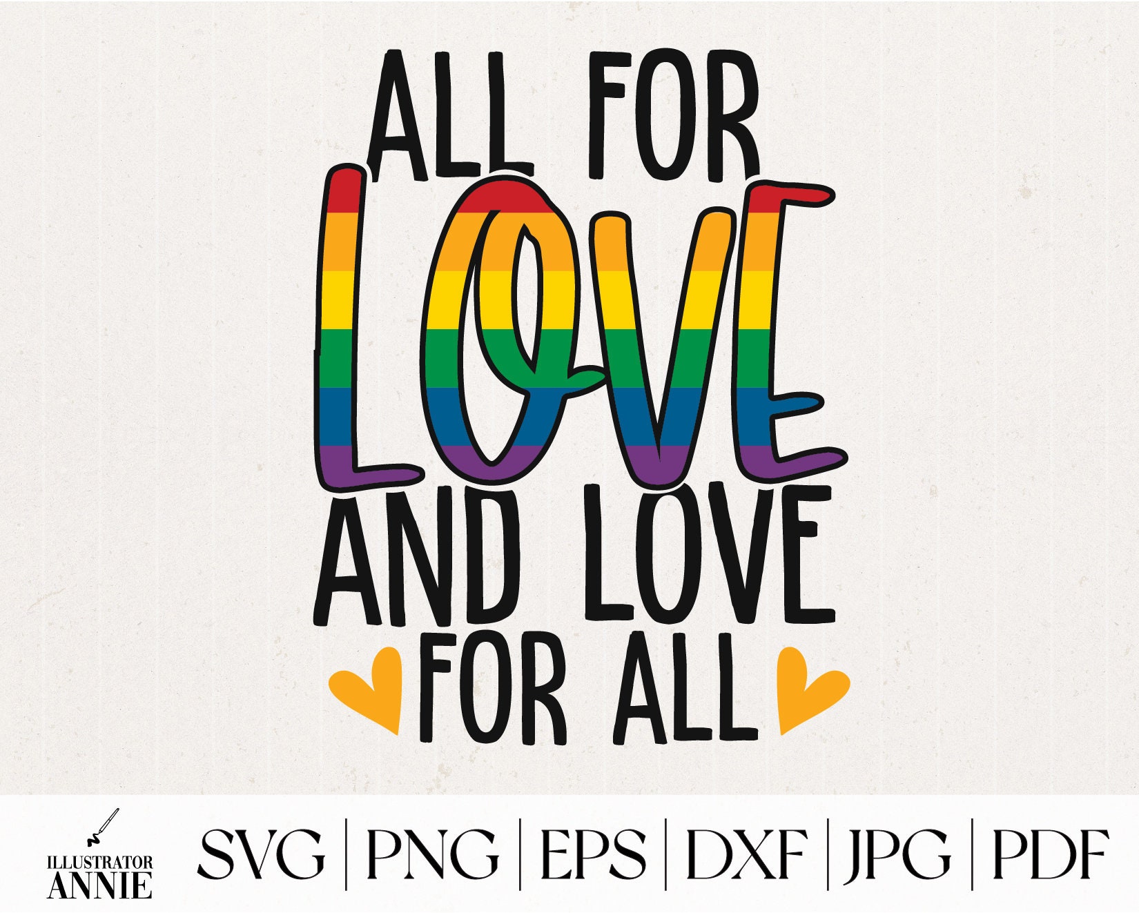 Gay Pride SVG Bundle - LGBT SVG Bundle - Commercial Use - Love is Love ...