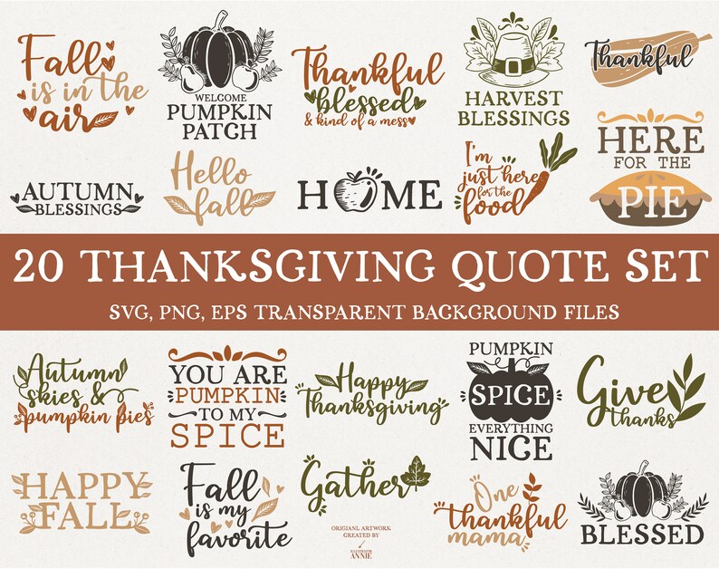 Download Thanksgiving Quote Bundle Thanksgiving Svg Bundle Etsy