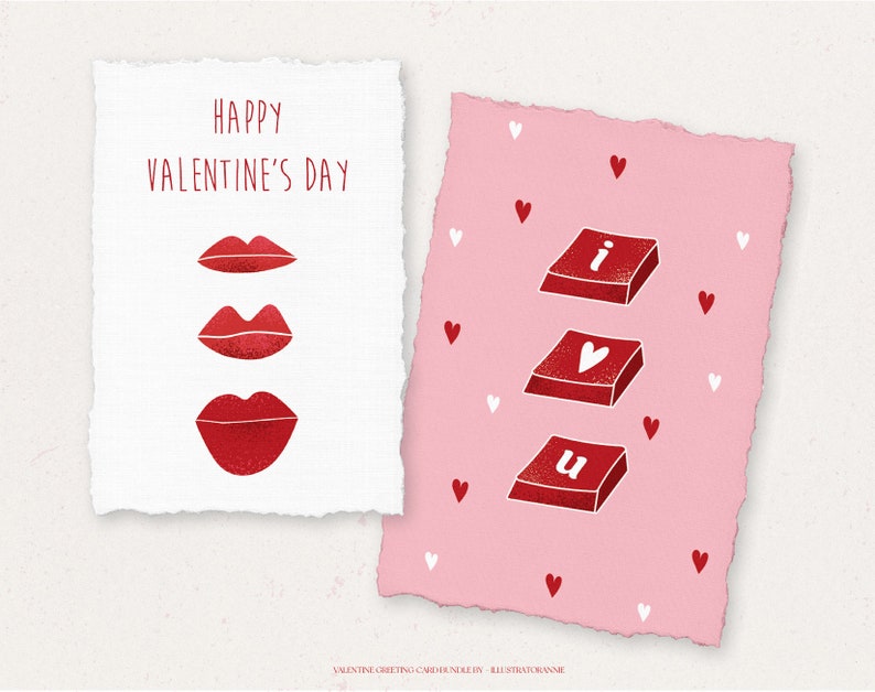 Valentines Day Printable Greeting Cards Valentines - Etsy