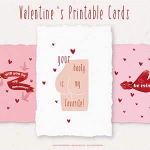 Valentines Day Printable Greeting Cards - Valentines Illustration Card - Valentines Day Gift - Digital Valentines Card - Commercial Use -V22
