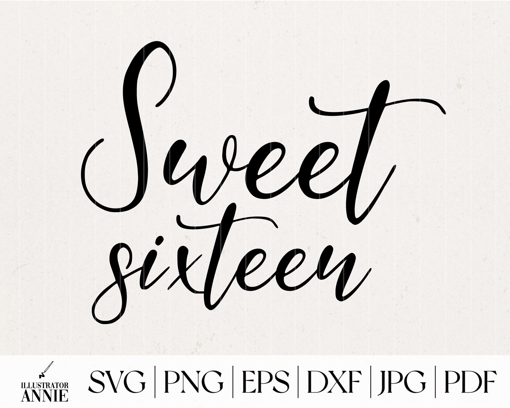 Sweet 16 Quote Set Sweet 16 SVG Bundle Sweet 16 SVG Quote ...