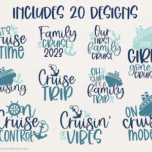 Cruise SVG Bundle Commercial Use Family Cruise Shirt Design Cruise Trip ...