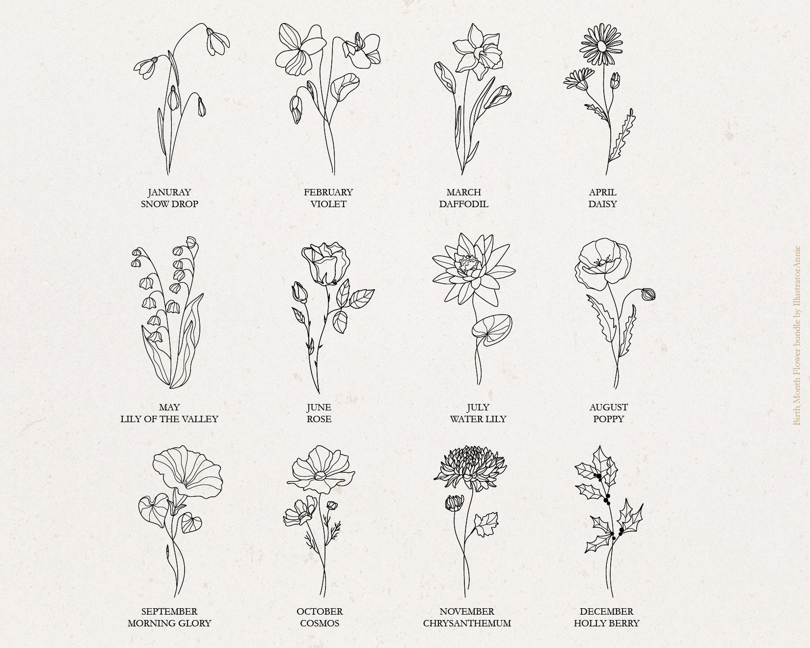 9. The Best Placement for Family Birth Flower Tattoos - wide 7