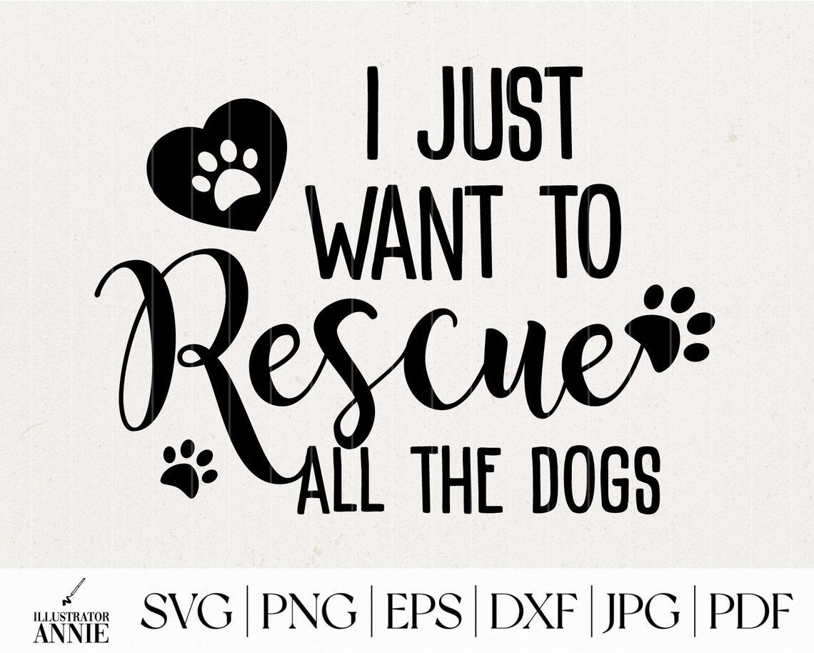 Dog Rescue SVG bundle Commercial Use Dog Lover SVG Dog | Etsy