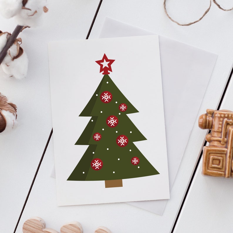 Christmas tree SVG Christmas clipart bundle for instant download SVG,PNG Commercial Use CH21 image 3