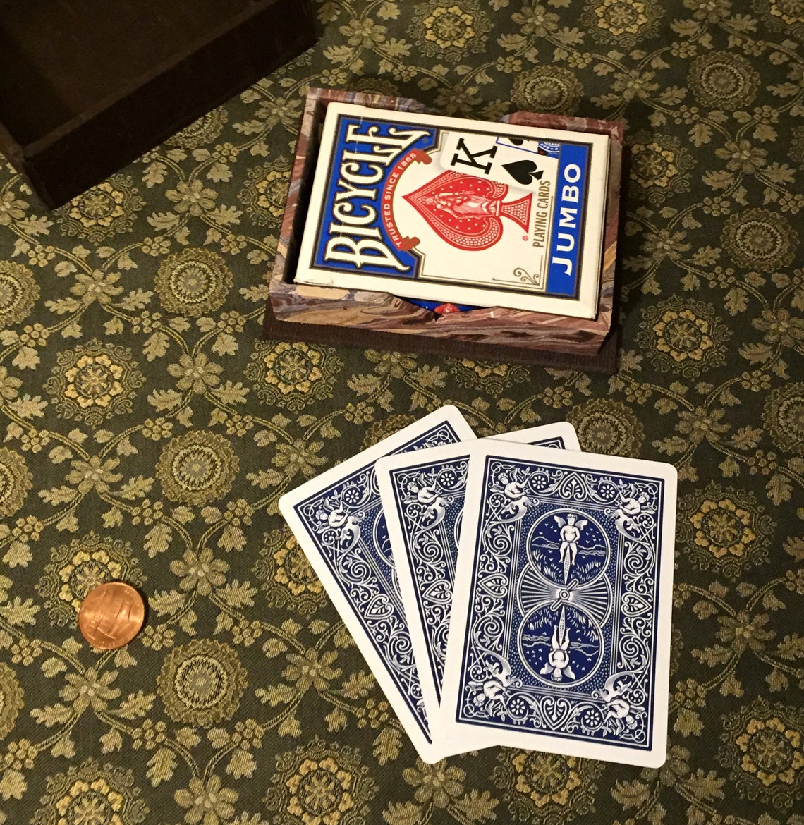 Small Storage Box Playing Card Holder / Cards / Deck / Etsy