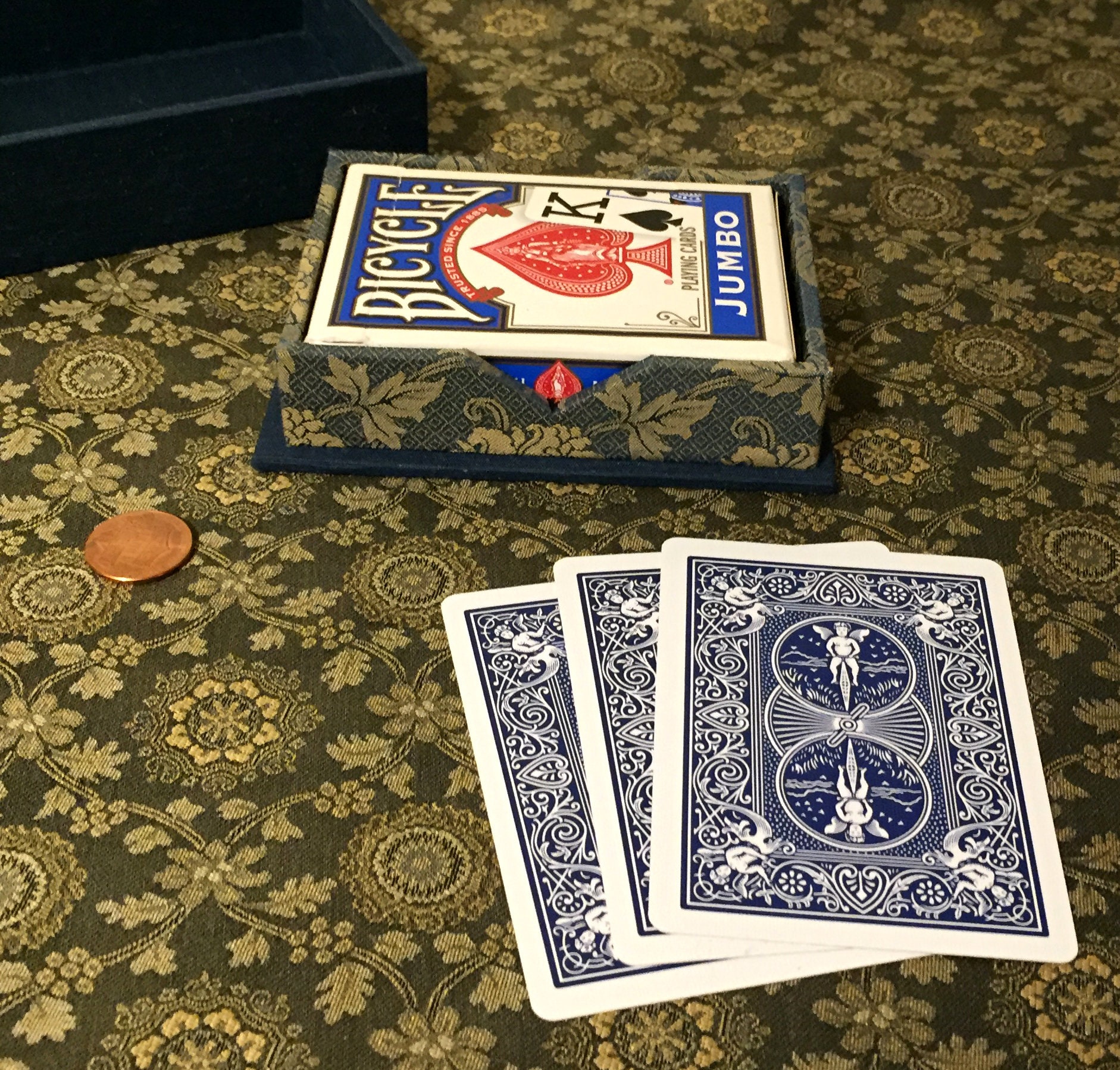 Small Storage Box Playing Card Holder / Cards / Deck / Etsy