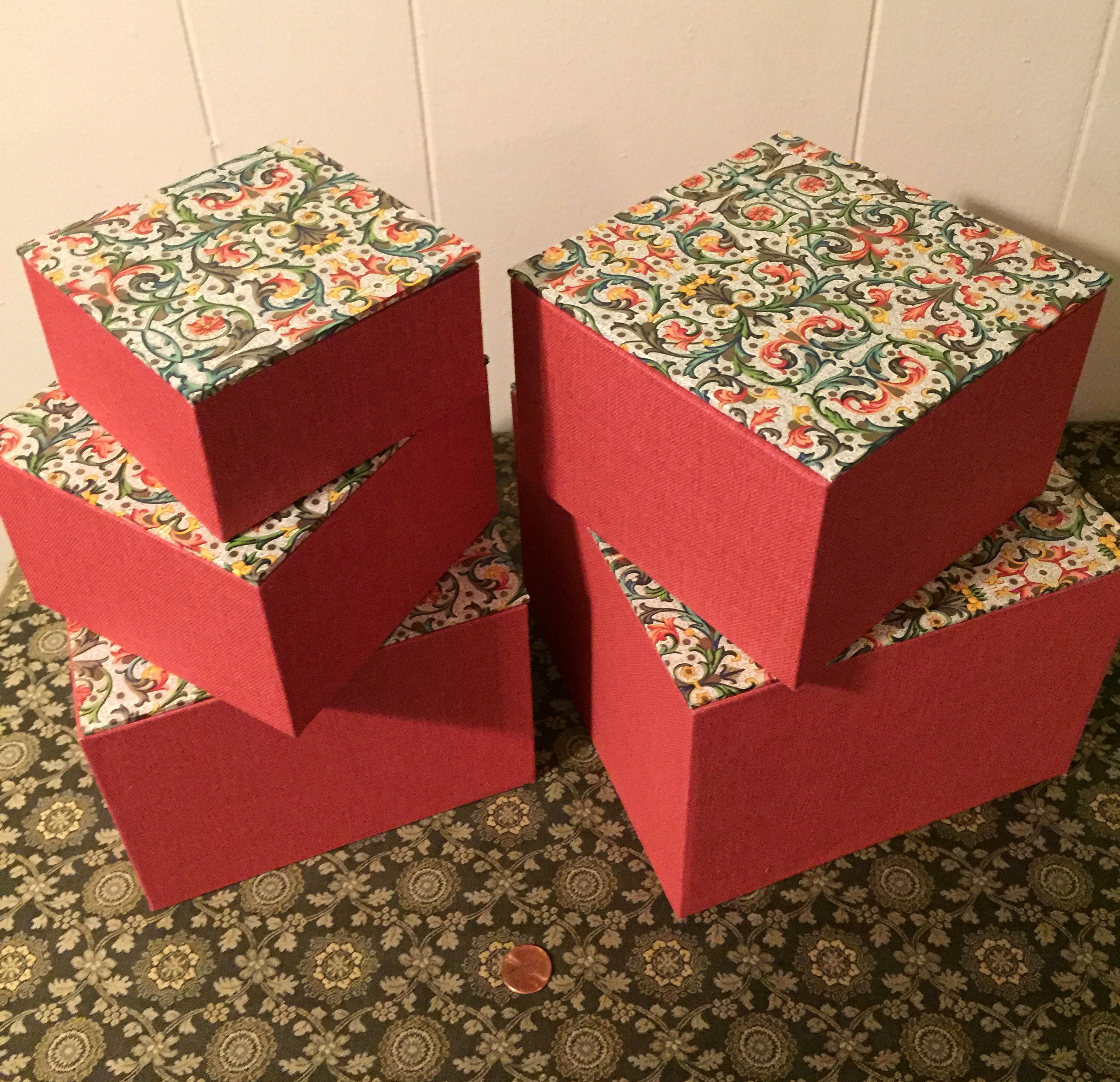 Conjunto de cajas de almacenamiento Decoración del hogar / | Etsy