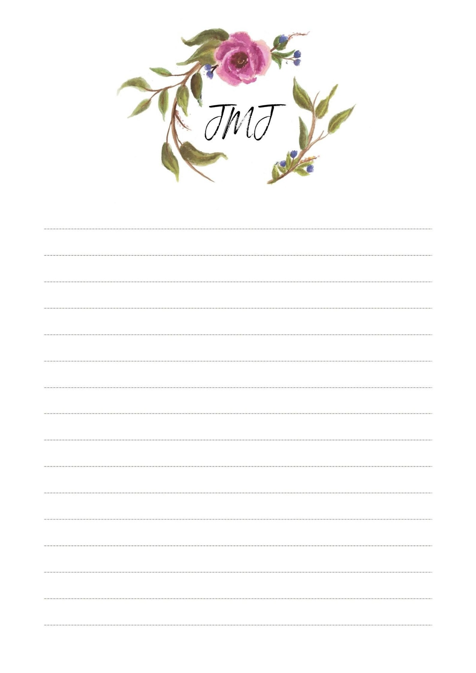 Holy Family Printable Note Paper - Etsy