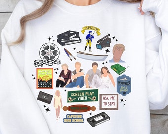 Capeside Sweatshirt, Dawson, Creek days, 90's TV, Nostalgic TV, Capeside High School