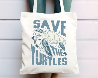 Save the Turtles Tote Bag, Sea Turtle bag, Reusable, Eco-Friendly, Summer Girl tote, Summer to, Surf Shirt, Oceans Sensitive, Earth Day tote