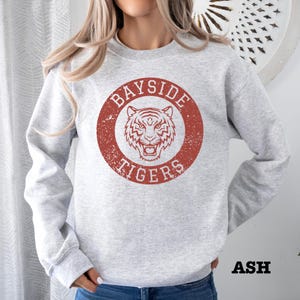 Bayside tiger throwback sweatshirt in ash
