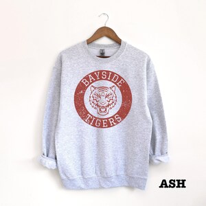 Bayside tiger throwback sweatshirt in ash