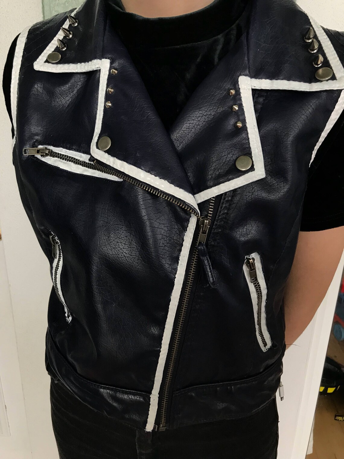 Handmade diy punk vest Etsy