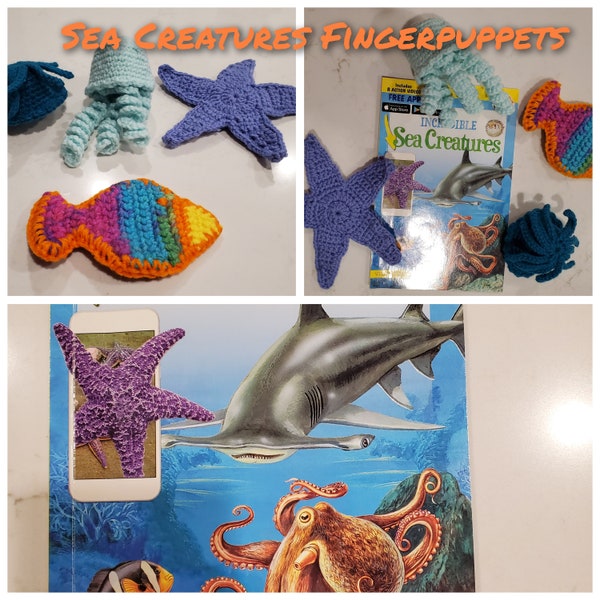 Sea Creatures Level 2 Reader with Fingerpuppets