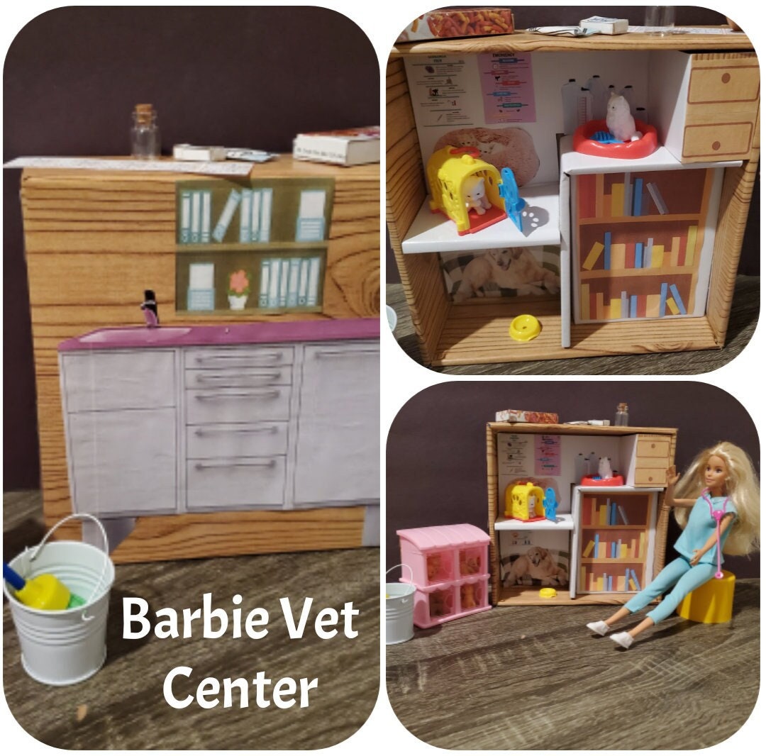 Barbie Vet With Clinic Play Set Etsy
