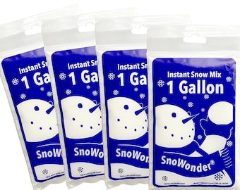 4 Gallons of Instant Snow Artificial Snow - Mix Makes 4 Gallons of Fake Snow - Perfect for making slime!, FAST SHIPPING!