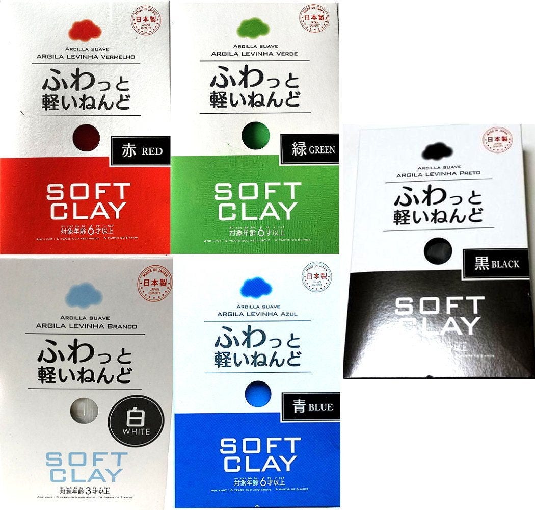 Daiso Japan Soft Clay (2 Set, white)