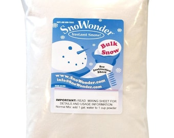 25 Gallons of Instant Snow Artificial Snow - Mix Makes 25 Gallons of Fake Snow - Perfect for making slime!, FAST SHIPPING!