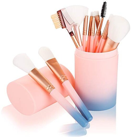 pink eyeshadow brushes