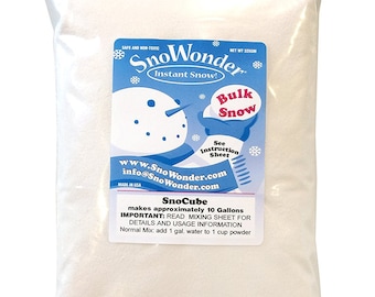 10 Gallons of Instant Snow Artificial Snow - Mix Makes 10 Gallons of Fake Snow - Perfect for making slime!, FAST SHIPPING!