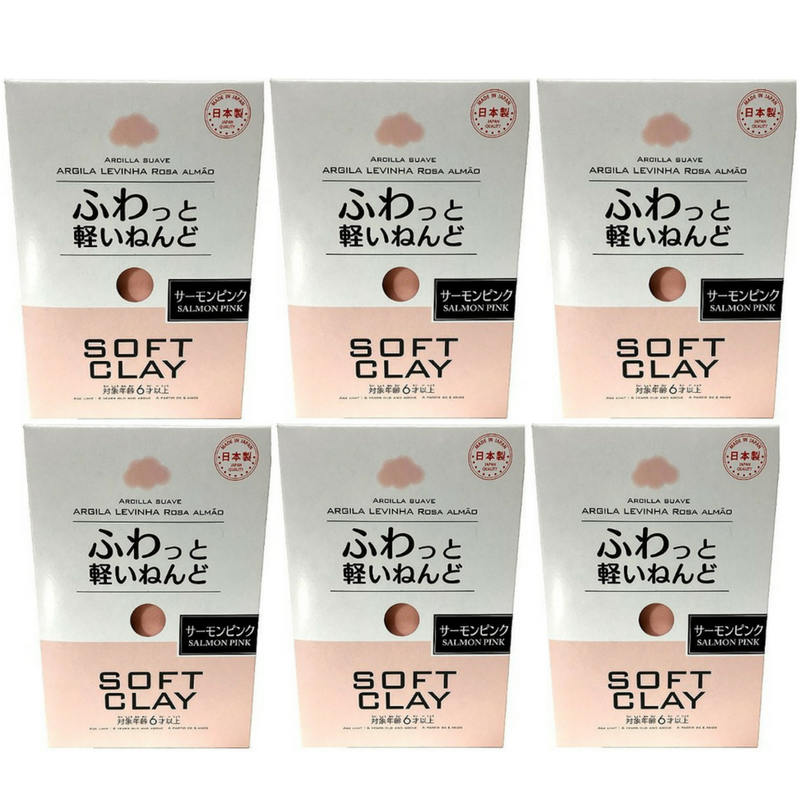 Salmon Pink Soft Clay - 3 Years and Up - Daiso Japan Middle East
