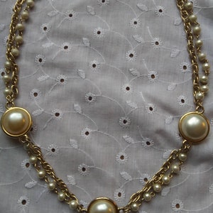 Vintage Beaded Pearl Necklace