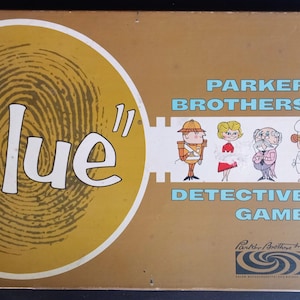 Vintage Clue Board Game Sixties Clue Board Game