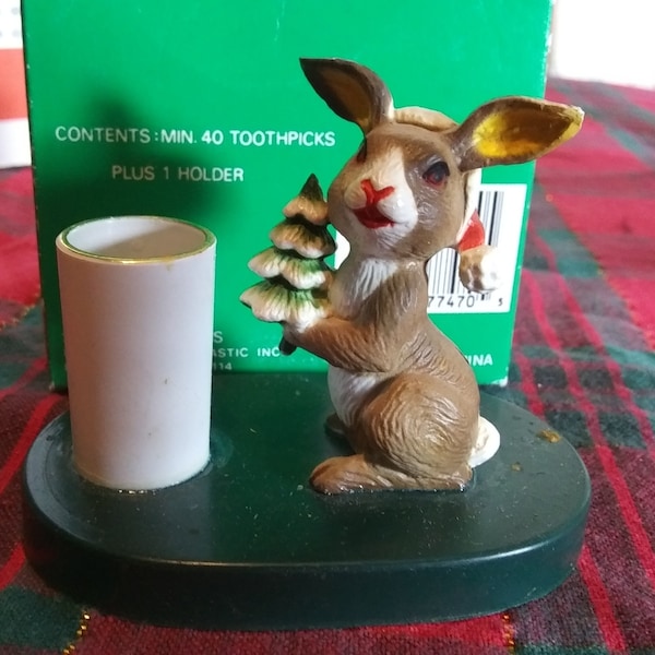 Rabbit Toothpick Holder Etsy