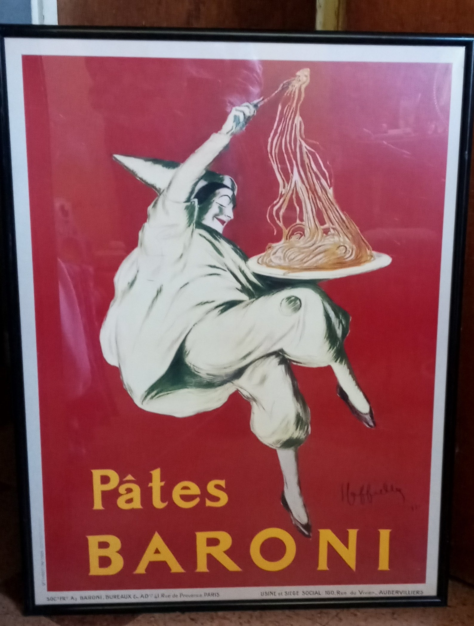 Vintage Pates Baroni French Pasta Ad Poster Etsy