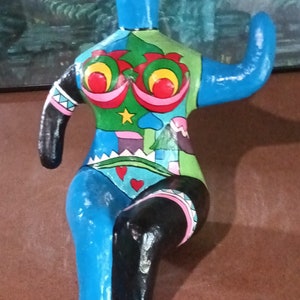 Nana Paper Mache Sculpture Niki De Saint Phalle Name Figurine