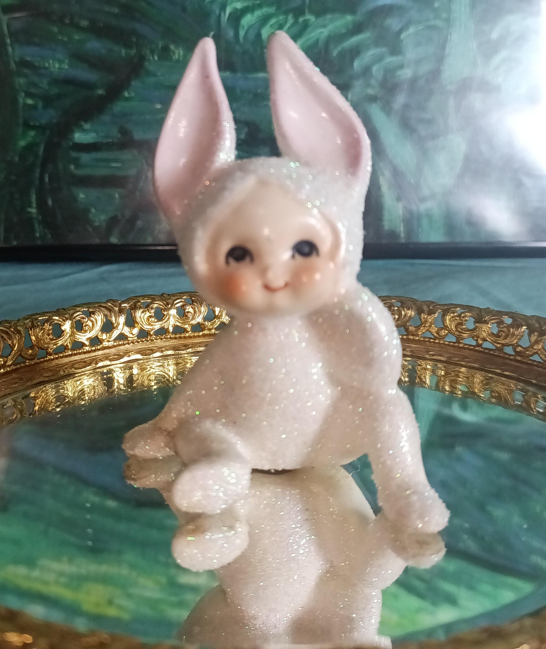 Lefton Sugar Bunny Vintage Kitschy Snow Bunny Mid Century - Etsy