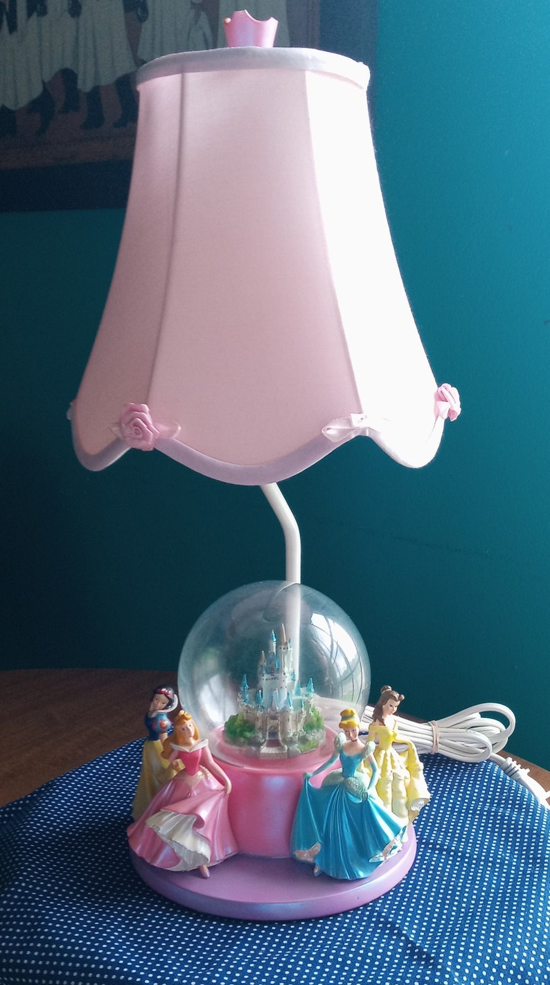 Disney Princess Lamp Enchanted Castle Disney Princess Globe Etsy