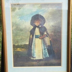 Vintage Sir Joshua Reynolds &quot;Miss Crew&quot; Framed Litho
